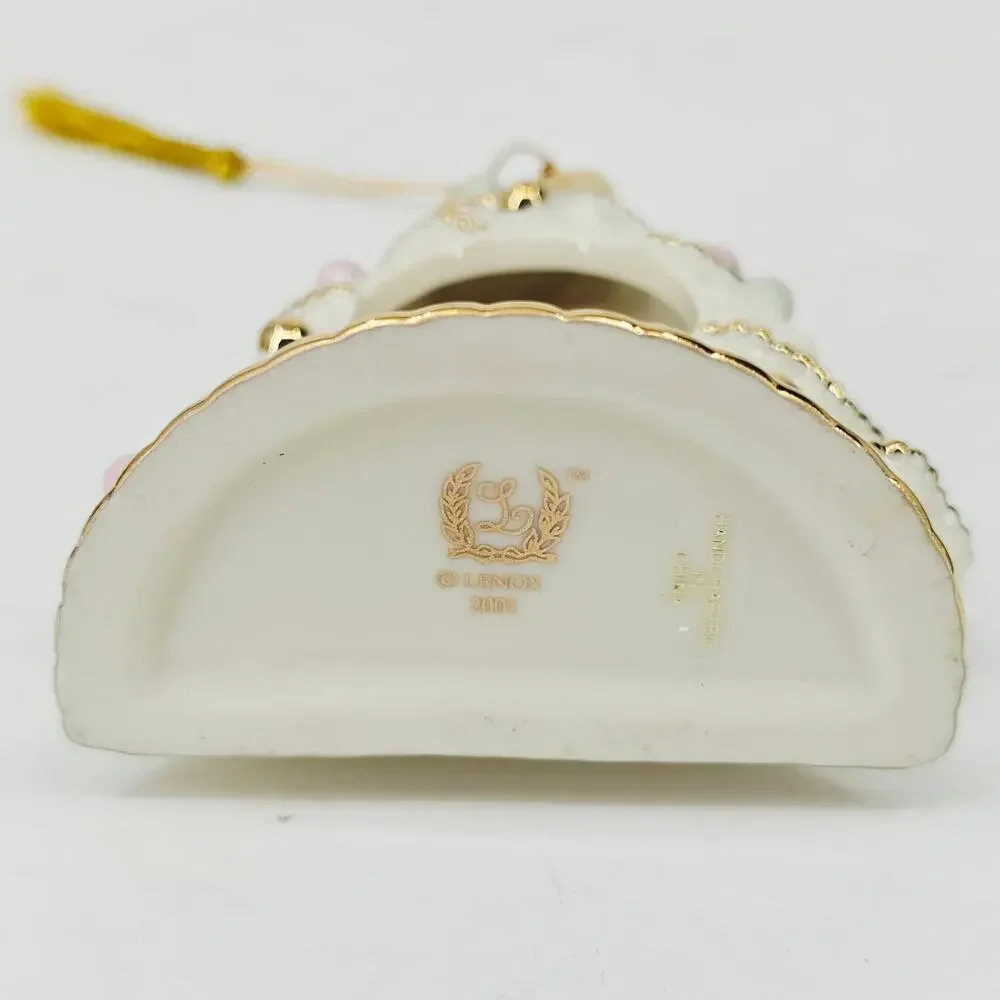 Lenox Porcelain Ornament Christmas Tree Photo Frame Personalized Named Brett